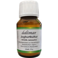 Joghurtkultur VEGAN laktosefrei 15 g Flasche Joghurtkultur VEGAN laktosefrei 15 g Flasche