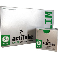 actiTube Slim 7 mm Aktivkohlefilter (10 x 50 Stück) actiTube Slim 7 mm Aktivkohlefilter (10 x 50 Stück)