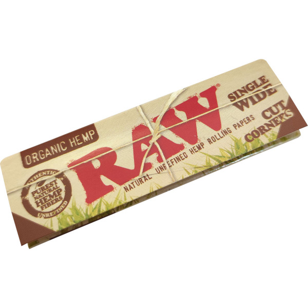 RAW Organic Hemp Single Wide (50 Blatt)