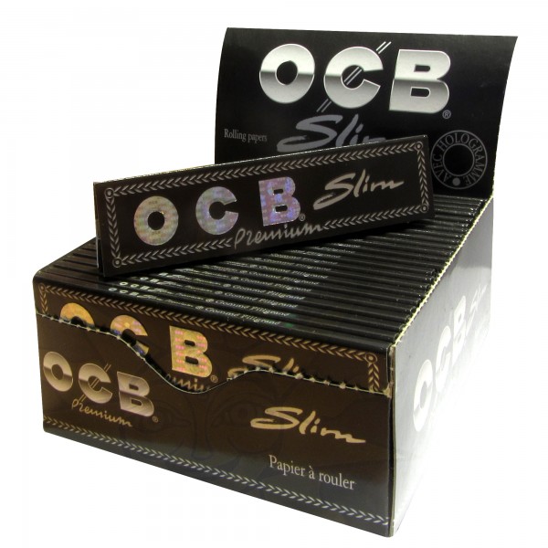 OCB Slim Premium schwarz (50 x 32 Blättchen)