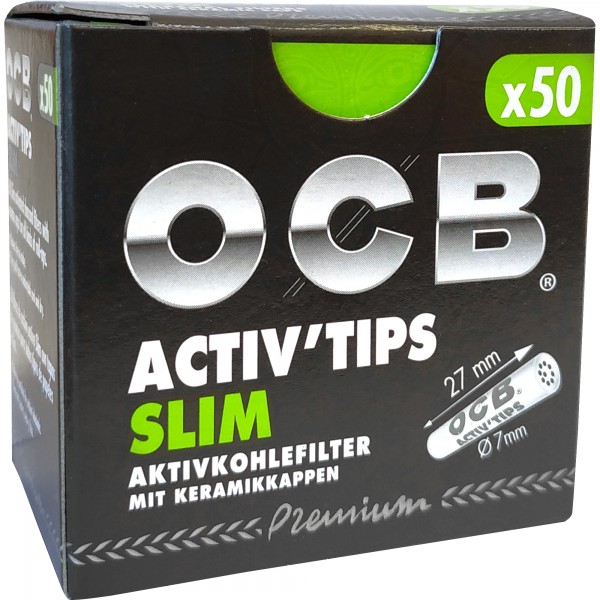 OCB Activ'Tips Aktivkohlefilter (50 Stück)
