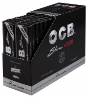OCB Activ Tips Slim Aktivkohlefilter – 7 Mm, 500 Stück (10x50) Mit Keramikkappen, Inkl. Aufbewahrungshülle