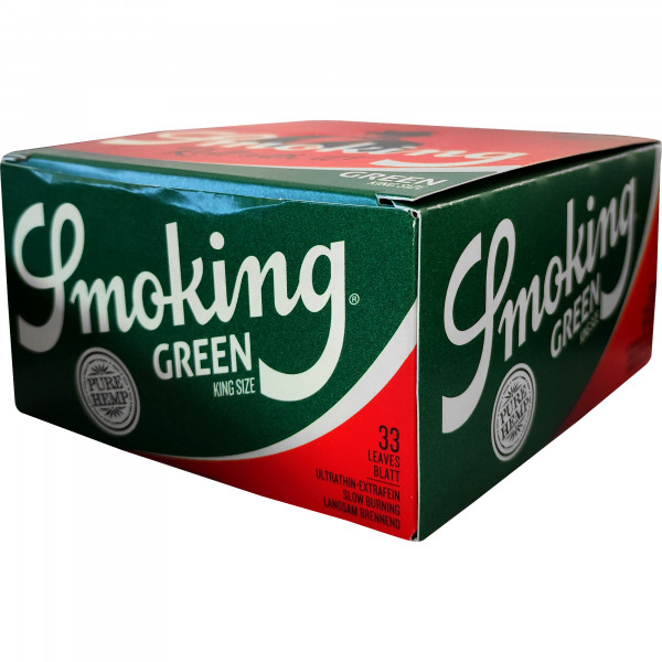 Smoking GREEN King Size (VE: 50 Heftchen à 33 Blatt)